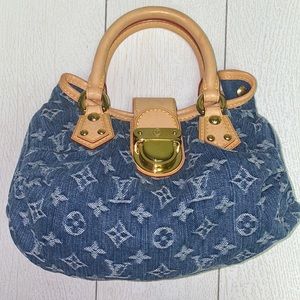 Louis Vuitton Monogram Denim Pleaty Bag